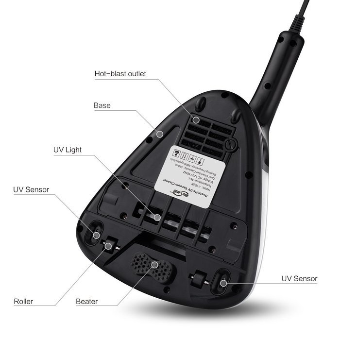 Housmile Anti-Dust Mites UV Vacuum Cleaner with Advanced HEPA Filtration and Double Powerful Suctions Eliminates... N7