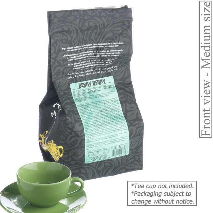 Metropolitan Tea 200 Count Pyramid Shaped Teabags, Berry Berry