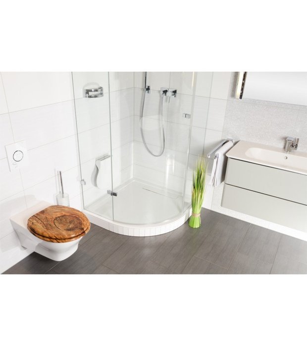 Soft Close Toilet Seat | Many Different Designs | Stable Hinges | Easy to mount surface (Rustic) by Sanilo N4
