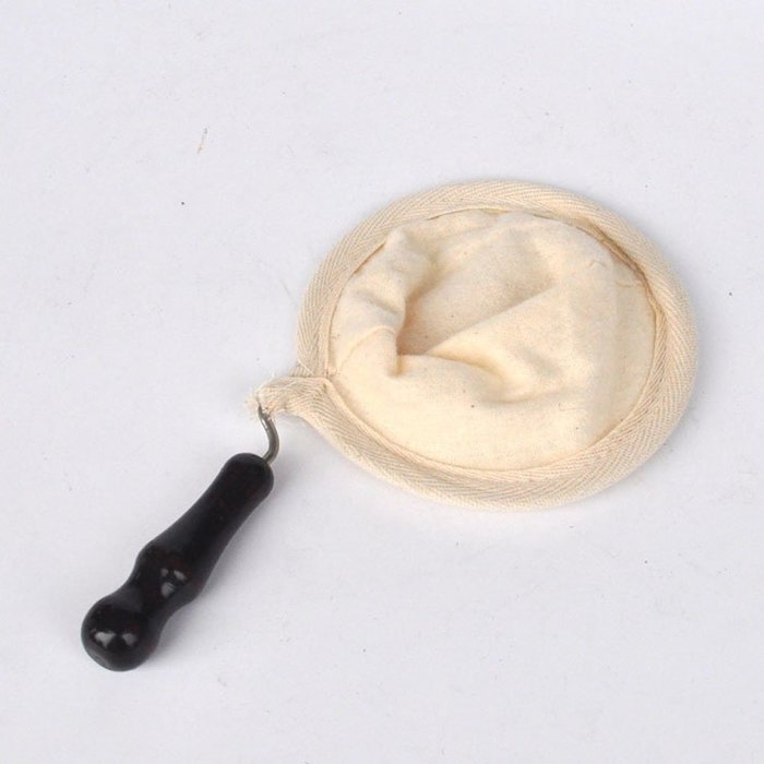 Lautechco Coffee Filter Baskets, Wood Handle, Flannel Hand Coffee Filters, Drip Filter Bag, Tea Bag N9