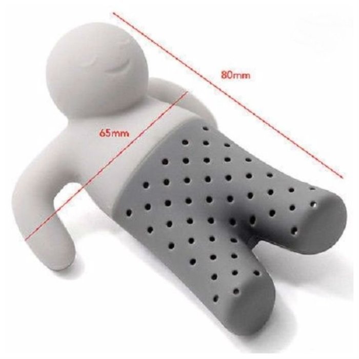 MR T-TEA INFUSER - CUTE MAN LOOSE LEAF-SILICONE STRAINER