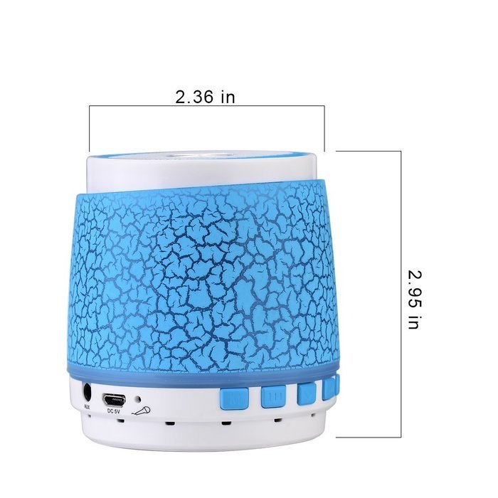 Bluetooth Speakers Vanten Mini Portable Stereo Glow in the Dark Sparkle Neon Flashlight LED with Built-in Mic... N7