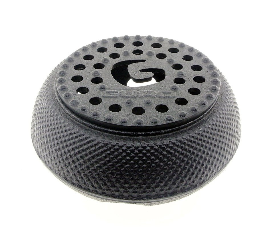 GURO Cast Iron Teapot Warmer, Black