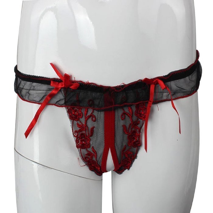 Underpants ，Beautyvan Comfortable 2016 New Womens Open Crotch Thongs G-string T-back Panties Lingerie Underwear N2