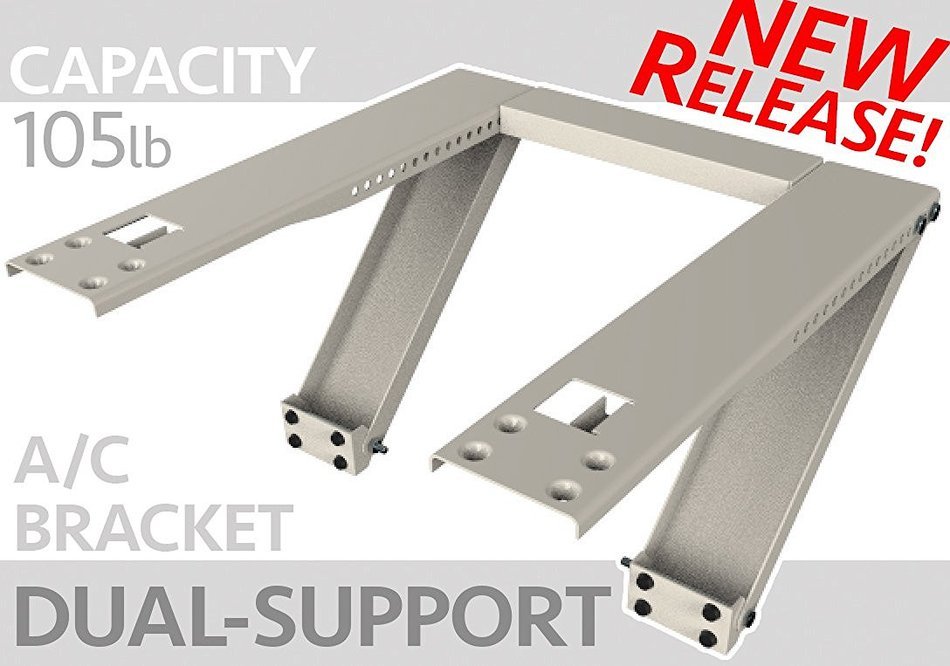 Universal Window AC Support - Air Conditioner Bracket - Support Air Conditioner Up to 105 lbs. - For 5000 BTU... N5