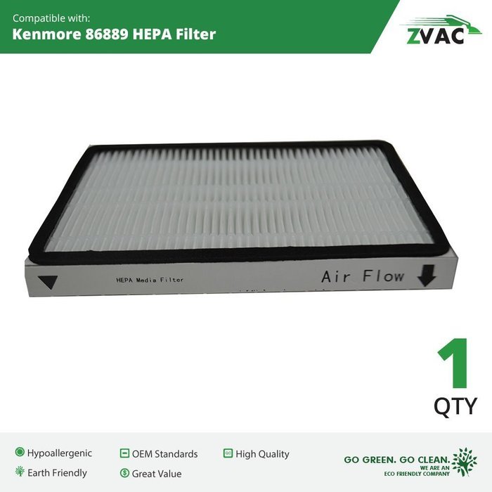Kenmore 86889 EF-1 Exhaust HEPA Vacuum Filters - 4 Pack - Similar to Kenmore Part# 86889 or 20-86889, 40324, EF1... N6