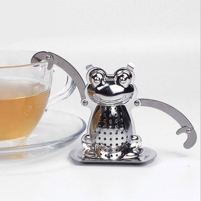 Stainless Steel Dunkin Monkey Tea Infuser & Drip Tray (Monkey) N4