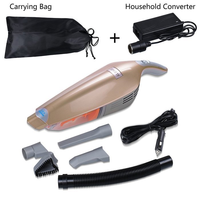 Car Vacuum Cleaner 12V 130W Wet&Dry Handheld Portable Car&HouseHold Auto Vacuum Cleaner with 14.8 Ft Power Cord... N10