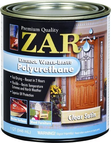 ZAR 32712 Exterior Water Based Polyurethane, Satin by ZAR