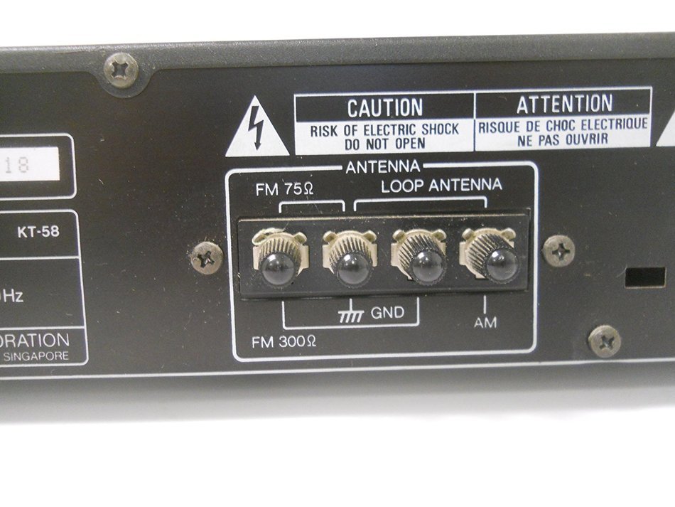 Kenwood KT-58 Quartz Stereo Synthesizer Tuner AM FM Radio Station Presets N4