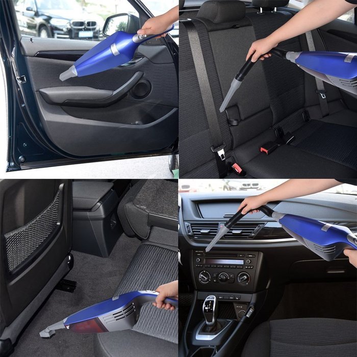 Car Vacuum Cleaner 12V 130W Wet&Dry Handheld Portable Car&HouseHold Auto Vacuum Cleaner with 14.8 Ft Power Cord... N17