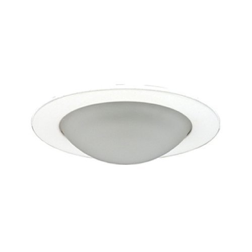 Jesco Lighting TM315WH 3-Inch Aperture Low Voltage Trim Recessed Light, Frosted Opal Dome For Shower, White Finish...