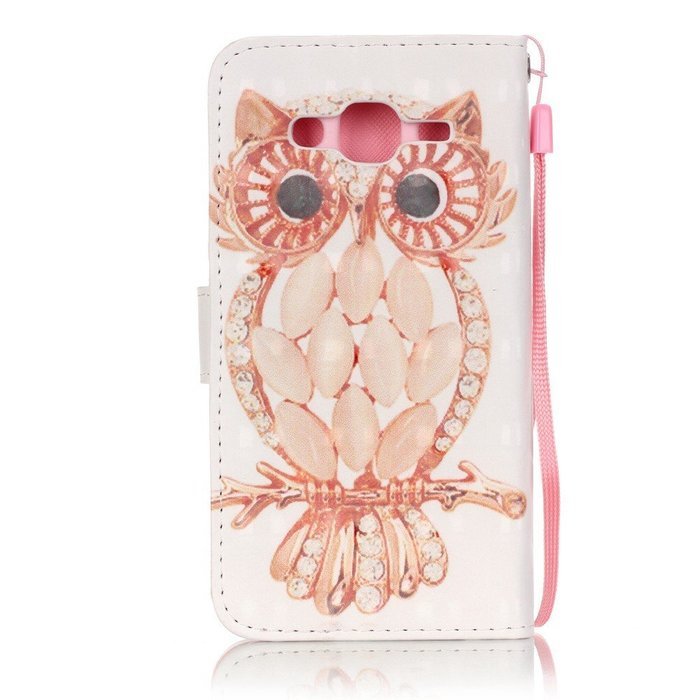 Galaxy J5 Case,ikasus Shiny Glitter Diamond Colorful Painted PU Leather Flip Wallet Pouch Stand Credit Card ID... N12