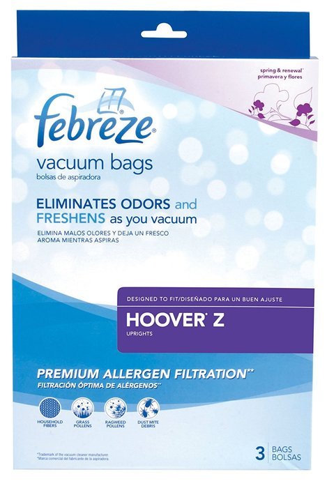 Febreze Hoover Z Replacement Vacuum Bag, 3-Pack