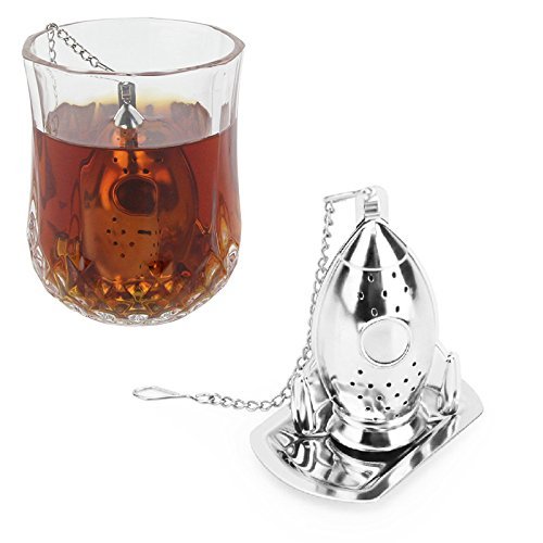 1pcs Stainless Steel Nespresso Infusor Rocket Tea Infuser Diffuser Loose Leaf Strainer