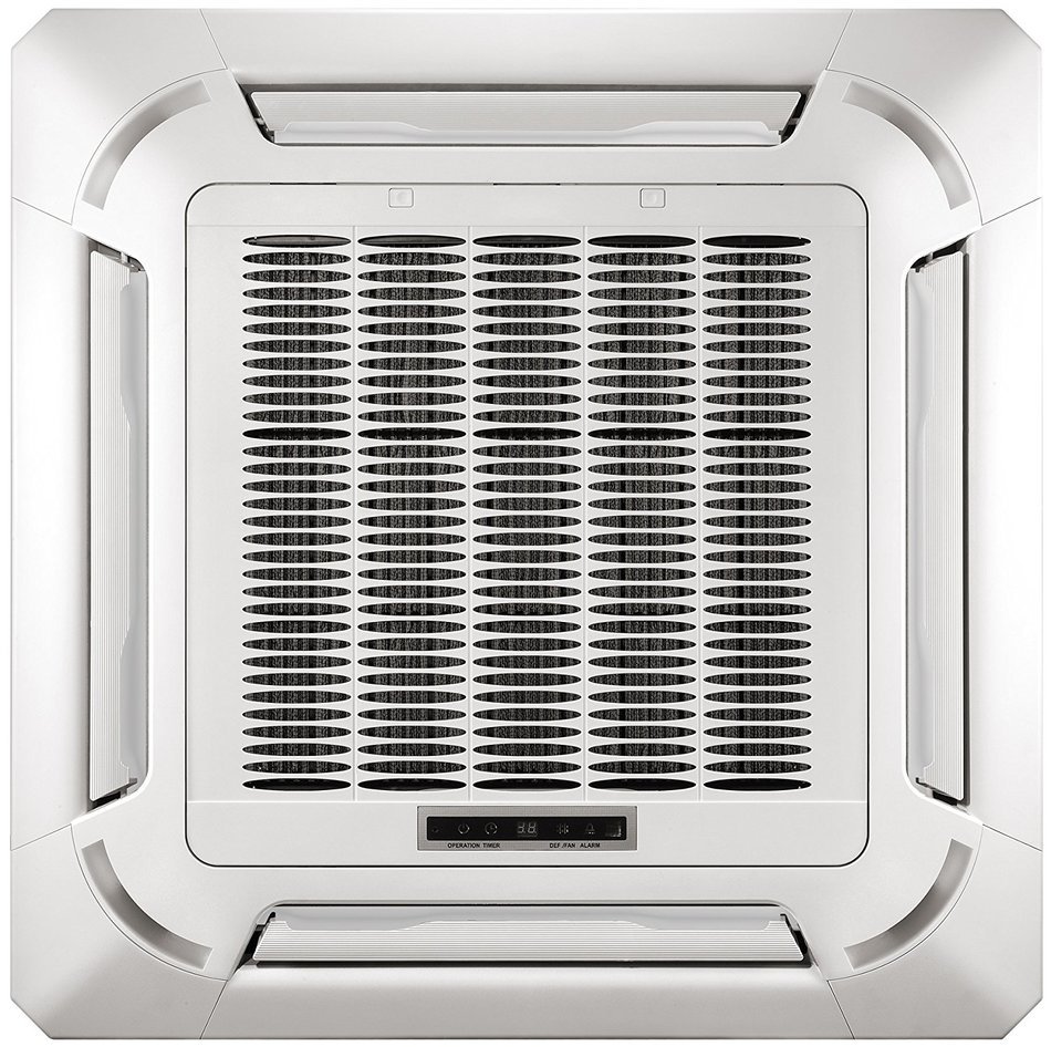 Pioneer 8-Way Ceiling Cassette Split Inverter Air Conditioner with Heat Pump, Mini N4