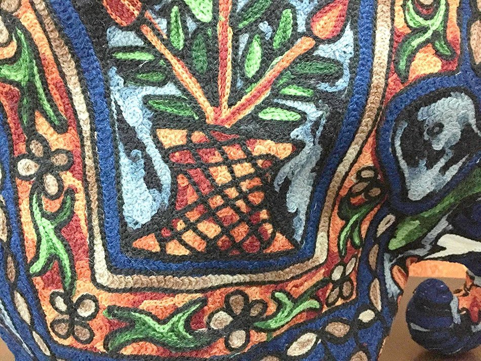 Elephant Quilted Tea Cozy/Embroidered French press cosy/Teapot/cafeti&egrave;re/coffee plunger/kettle/percolator/server... N2