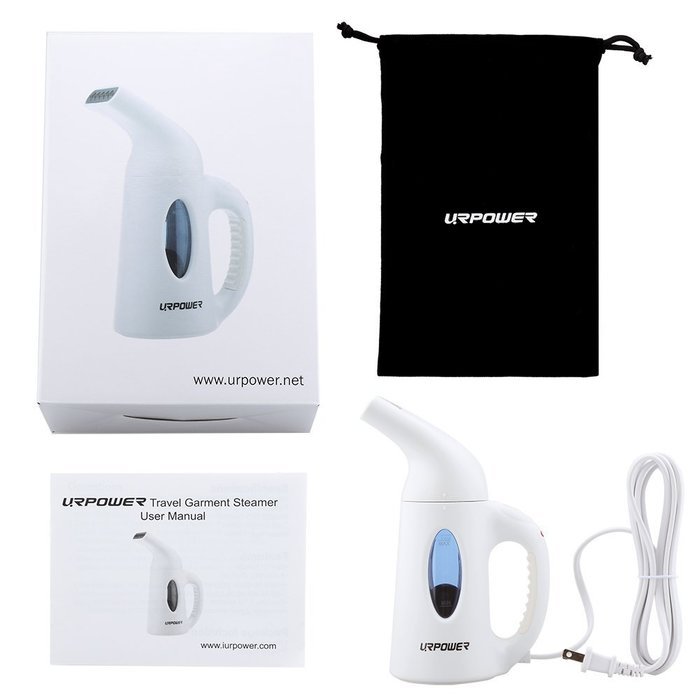URPOWER Garment Steamer 130ml Portable Handheld Fabric Steamer Fast Heat-up Powerful Travel Garment Clothes Steamer...