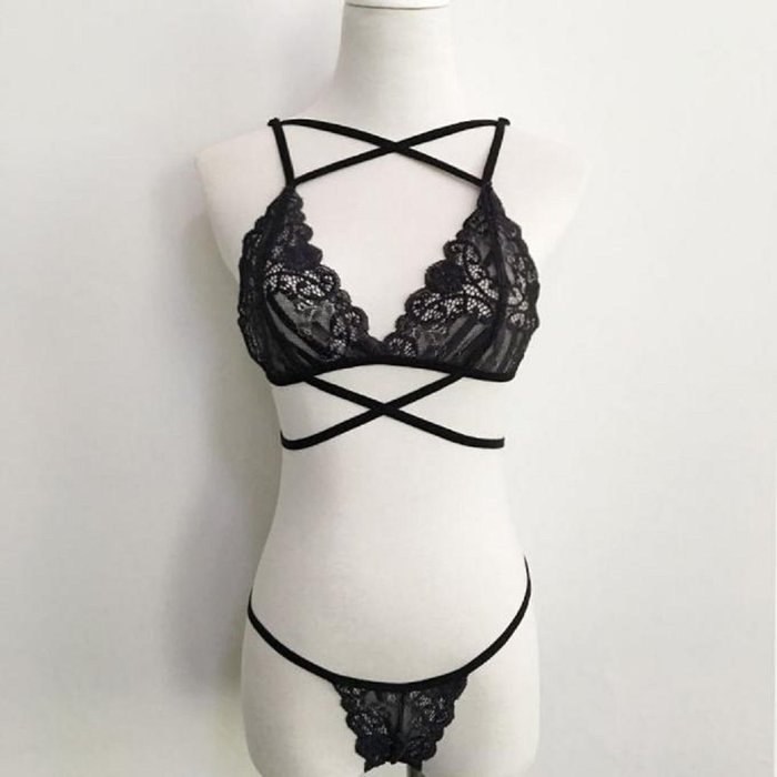 Underwear sets ，Beautyvan Comfortable Fashion Women Translucent Underwear Sheer Lace Frenum Strap Lingerie Bra... N2
