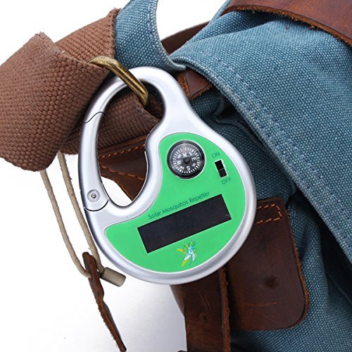 Portable Solar Ultrasonic Mosquito Pest Repeller with Compass Outdoors N3