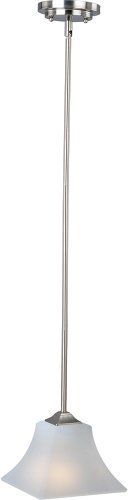 Maxim Lighting 92090FTSN, Aurora, 1 Light Mini Pendant, Satin Nickel by Maxim Lighting