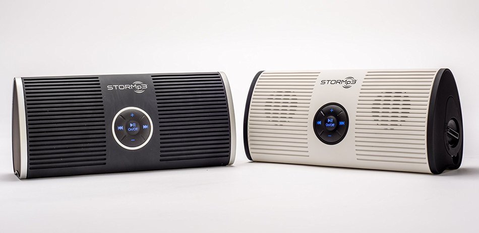 STORMp3 Water Resistant Mp3 Speaker: Internal Memory, Portable Design, Brilliant Sound. (Black) N5