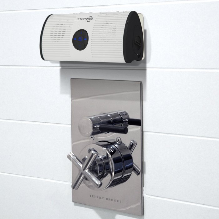 STORMp3 Water Resistant Mp3 Speaker: Internal Memory, Portable Design, Brilliant Sound. (Black) N7