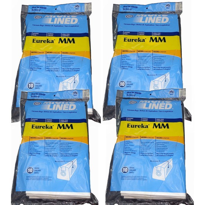 Eureka MM Micro-lined Mighty Mite & Sanitaire Allergen Filtration Vacuum Cleaner Bags (20) N7