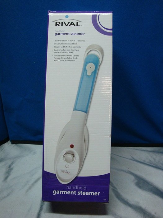 Rival Handheld Garment Steamer with Fabric Brush & Crease Attachment