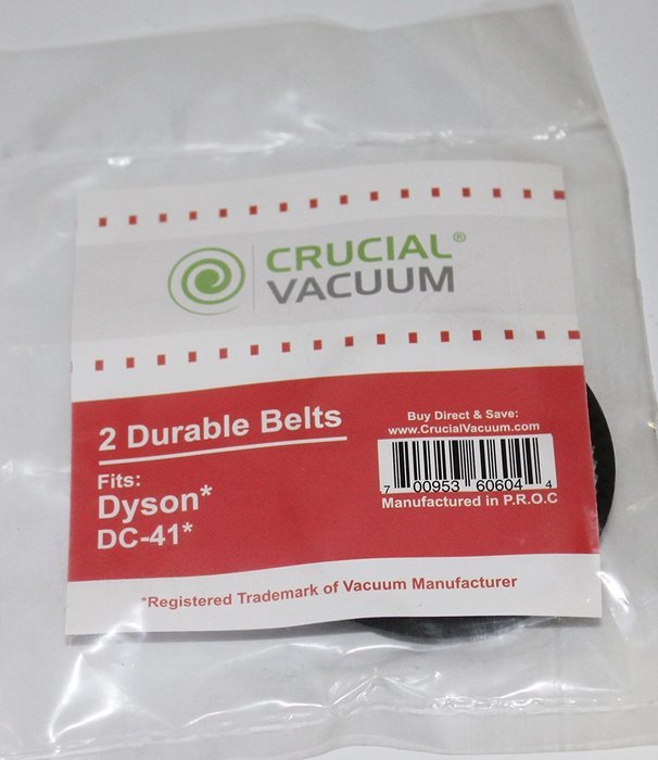 1 Dyson DC41 / DC65 Pre-Filter & 2 DC41 Belts, Part # 920640-01, Designed & Engineered by Crucial Vacuum N2