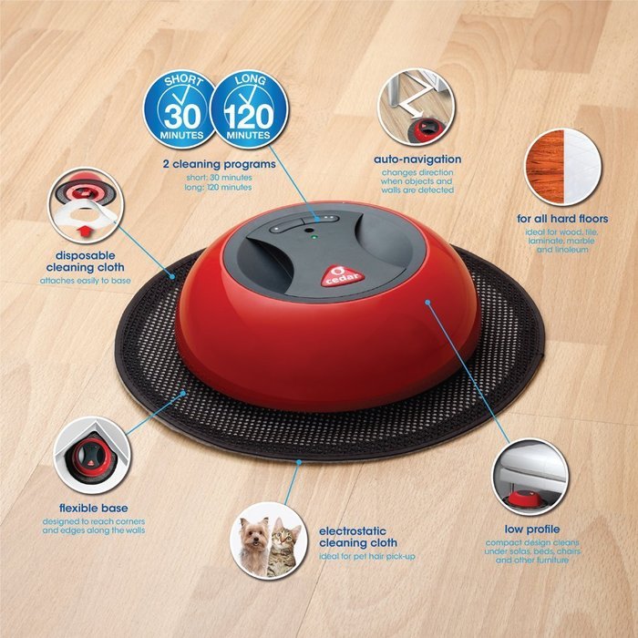 O-Cedar O-Duster Robotic Floor Cleaner N7