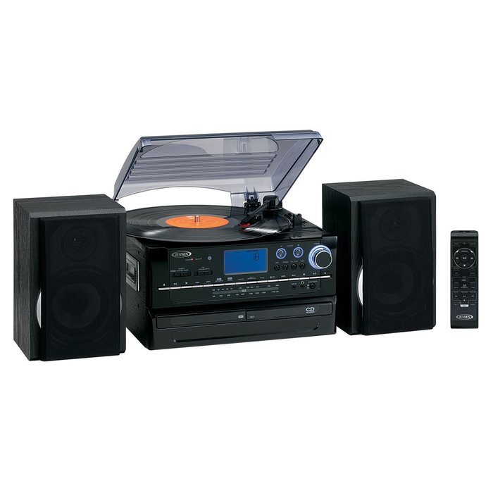 Spectra Merchandising JEN-JTA-980 3-Speed Turntable with 2 CD player/