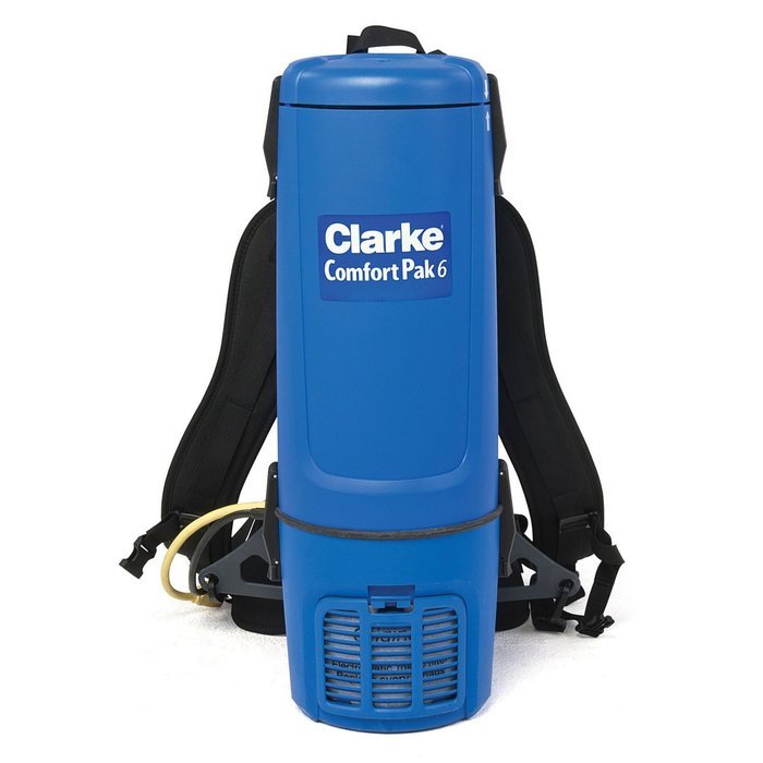 Clarke Comfort Pak 6 Quart Commercial Back Pack Vacuum with Tool Kit