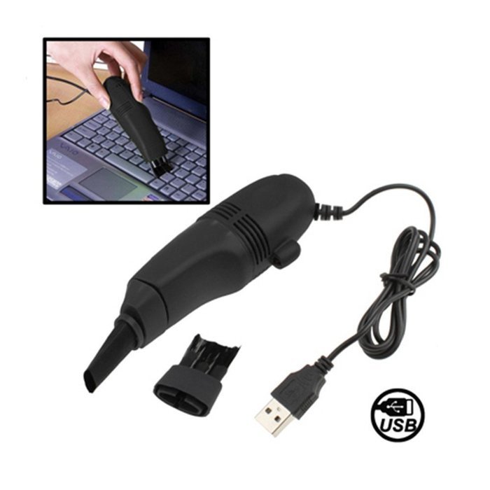 Mini USB Laptop Keyboard Cleaner Dust Collector Black N17
