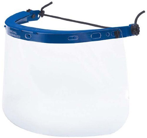 MCR Safety 101 Dielectric Nylon Face Shield Bracket for Hardhat, Blue, 1-Pair by MCR Safety