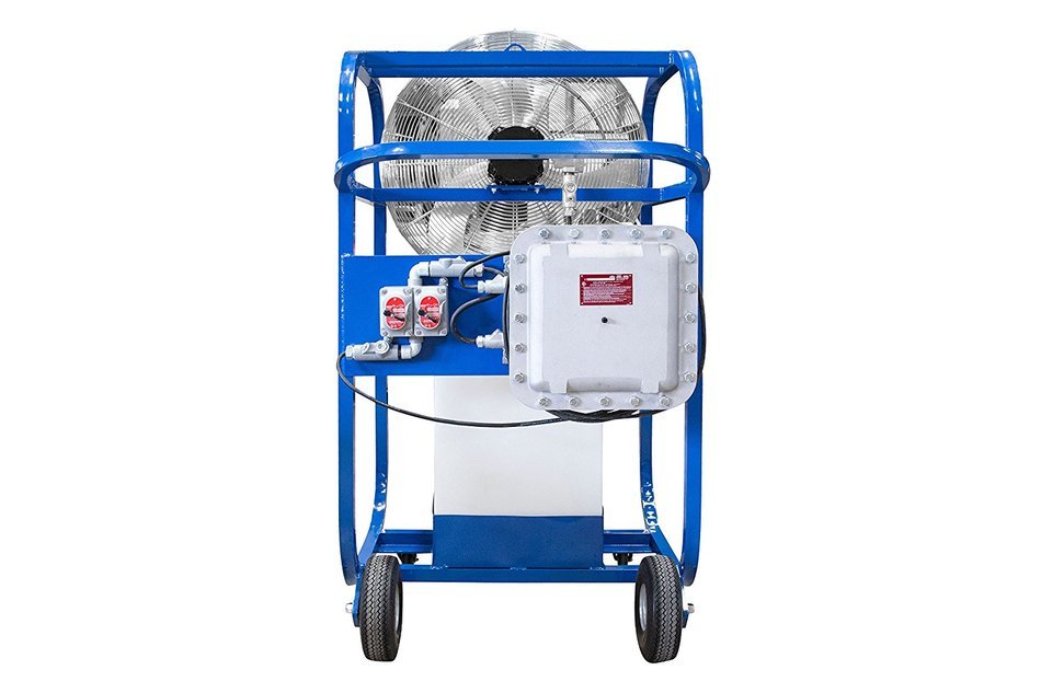 Larson Electronics EPF-AC-30-220VAC Explosion Proof Portable Air Chiller - Water Mist Fan - 30" OD - 8723 CFM... N5
