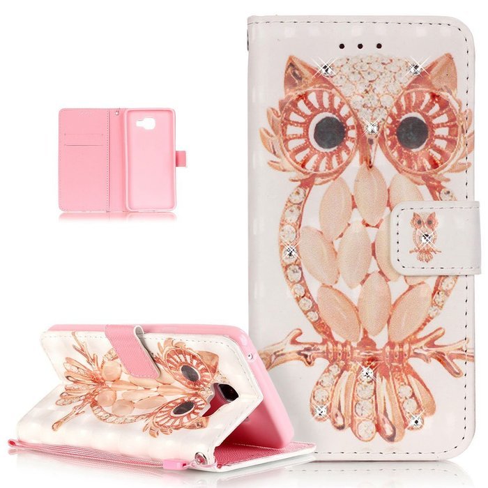 Galaxy A5 2016 Case,ikasus Shiny Glitter Diamond Colorful Art Painting PU Leather Flip Wallet Pouch Stand Credit... N20