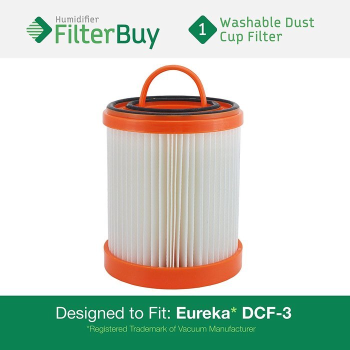Eureka DCF-3 Washable and Reusable HEPA Filter. Designed by FilterBuy to Replace Eureka Part #'s 61825, 62136,...