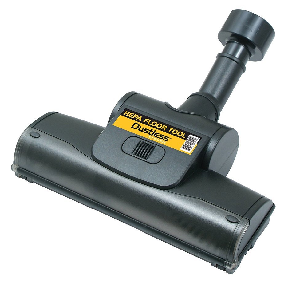 Dustless Technologies 13242 HEPA HEAD Floor Tool with Beater Bar, Black