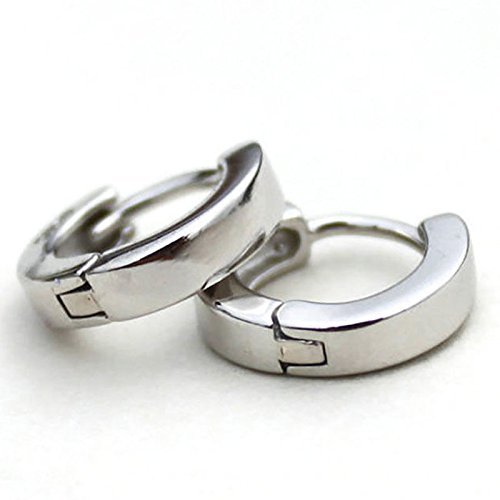 Fashion Jewelry Men Women 925 Sterling Silver Ear Stud Hoop Earrings N4