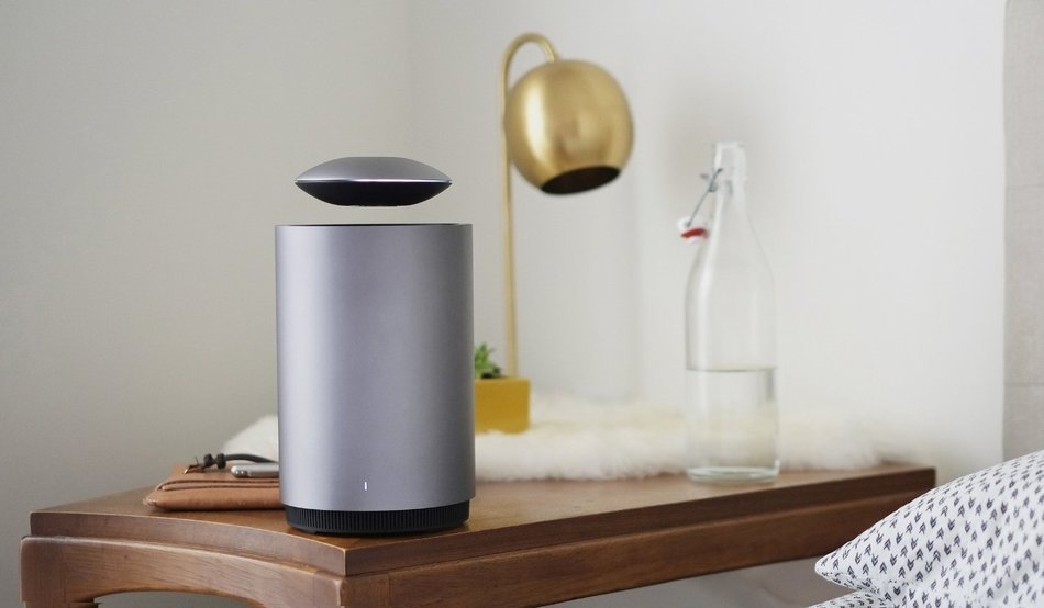 Mars by Crazybaby &ndash; World&rsquo;s Only Auto Levitating Speaker with Subwoofer, Black N8