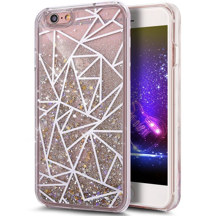 iPhone 6S Plus Case,iPhone 6 Plus Case,ikasus iPhone 6S/6 Plus [Liquid Glitter] Case,Flowing Liquid Quicksand... N38
