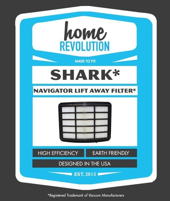 Shark NV350 XHF350 Navigator Lift-Away Compatible HEPA Filter Fits NV351, NV352, NV355, NV356, NV356E, NV357;... N8