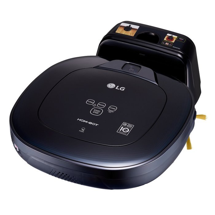 LG Hom-Bot Square Robotic Vacuum with Mop quietly cleans every corner of your home (VR65704LVM) N7