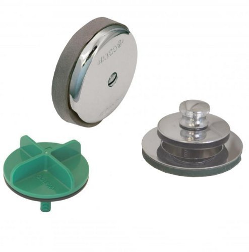 Watco Manufacturing 901-PP-ABS-BN 1.5-Inch Schedule 40 ABS Piping Innovator Push Pull Bath Waste Half Kit, Brushed...