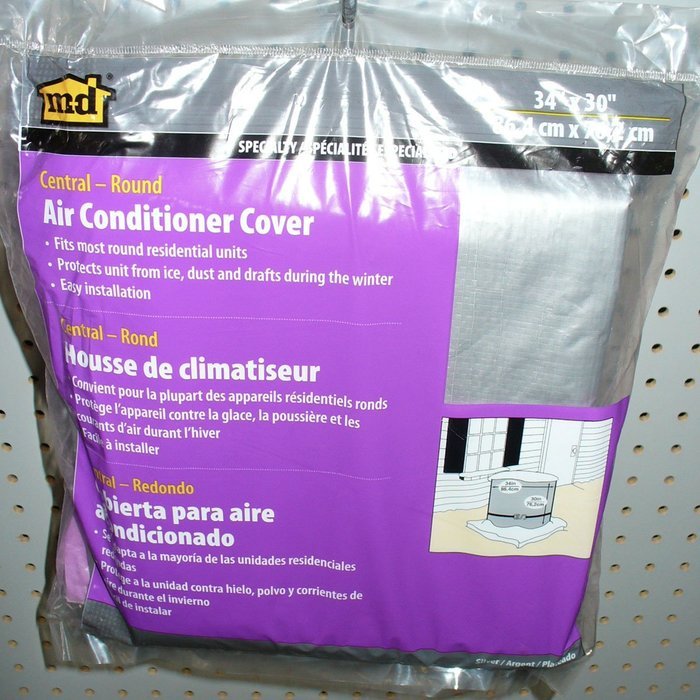 M-D Building Products 03426 34-Inch by 30-Inch Round Central Air Conditioner Cover N6