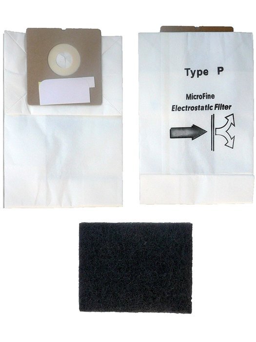 14 Royal Type P Allergy Vacuum Bags, Airpro Ry 1000, Canister Vacuum Cleaners, 3-RY1100-001 N2