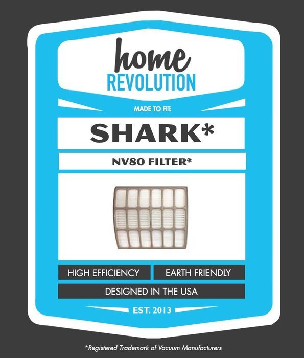 Shark NV80 HEPA Filter Home Revolution Brand Replacement Fits Shark Navigator Professional Model NV80 Vacuums,... N3