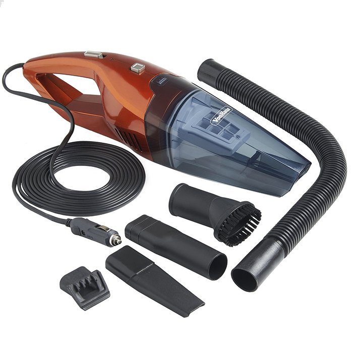 VonHaus 12V In Car Vacuum Cleaner powered by Vehicle DC Adapter - Wet and Dry Portable Handheld Unit with 13ft... N5