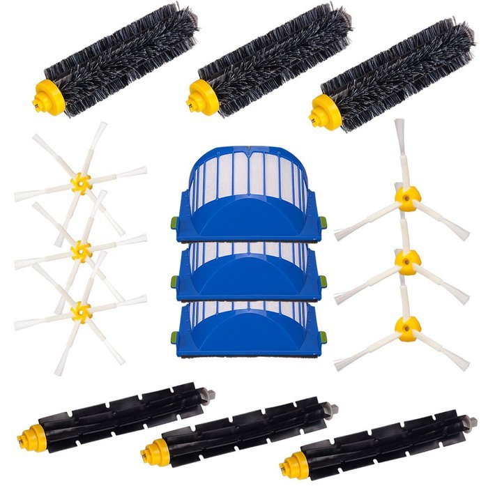 I-clean For Roomba 770, 780, 650, 790 Vacuum Cleaner Accessories, including 3Pcs Flexible Beater Brushes,3Pcs...